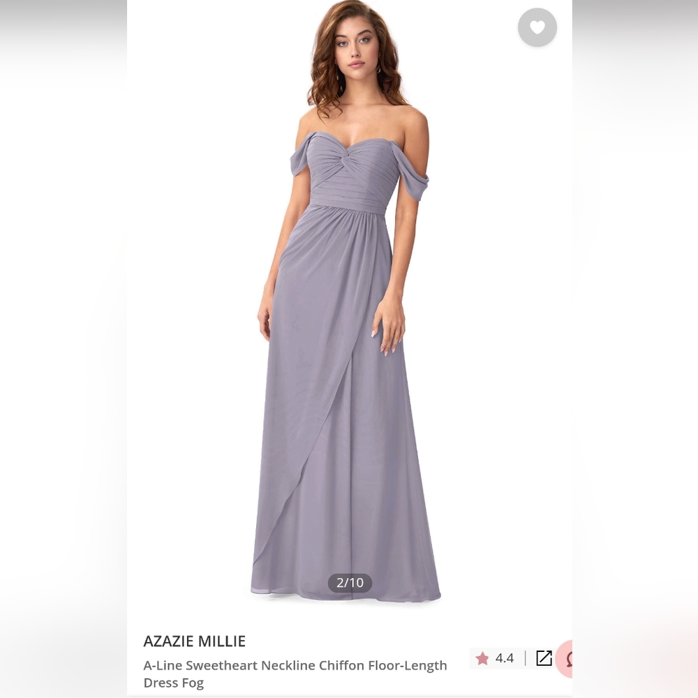 Azazie Millie Fog Color Dress